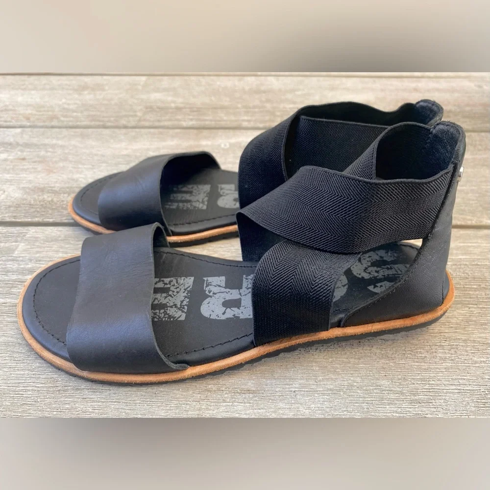 Sorel Ella Leather Sandals Women 6 - Picture 2 of 8
